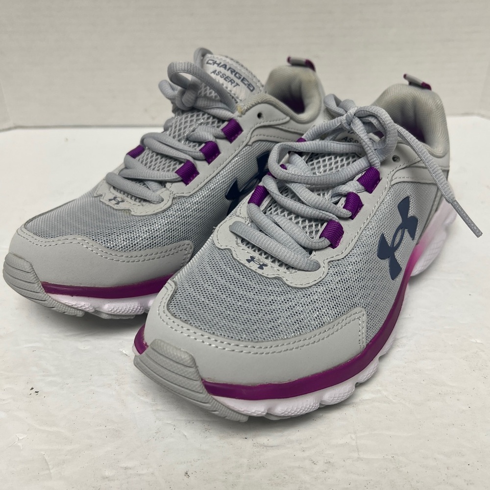 Under Armour Kids' Sneakers in Gray and Purple